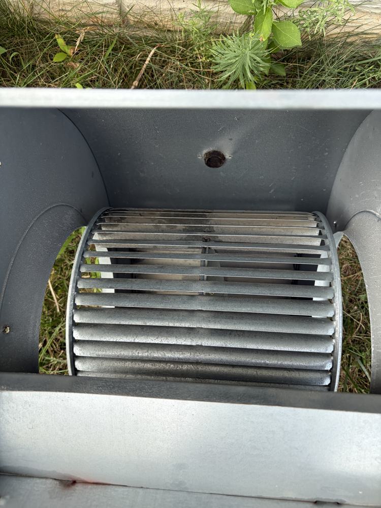 Blower wheel after removal and deep cleaning